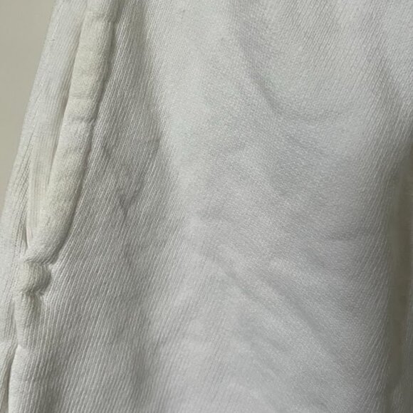 BRANDY MELVILLE White Elastic Waist Wide Leg Sweat Lounge Pants One Size - Picture 8 of 12